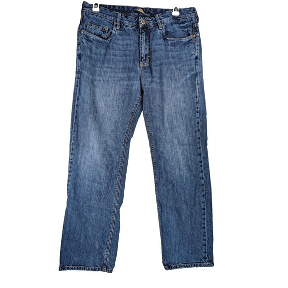 Tommy Bahama Standard Bootcut Jeans Mens 36x32 Blue Need Repair See Photo - Picture 2 of 16